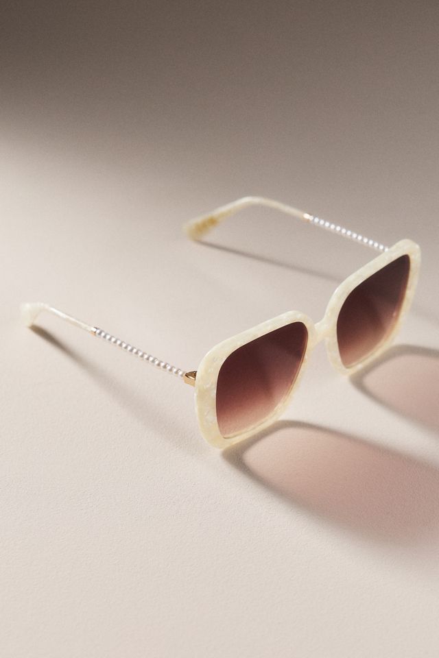 Lele Sadoughi Athens Mother of Pearl Sunglasses  #1