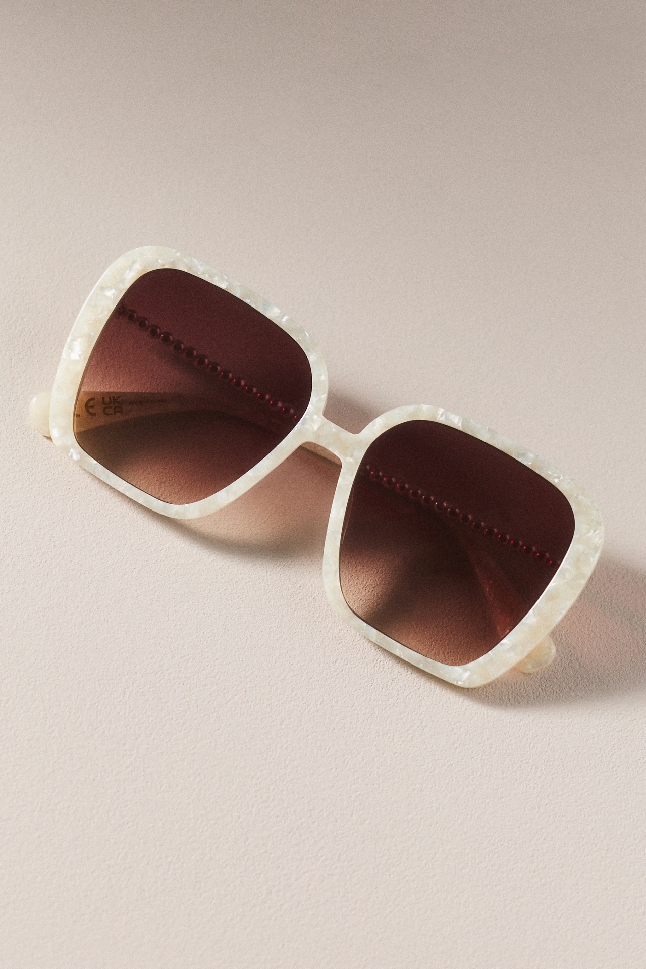 Lele Sadoughi Athens Mother of Pearl Sunglasses 