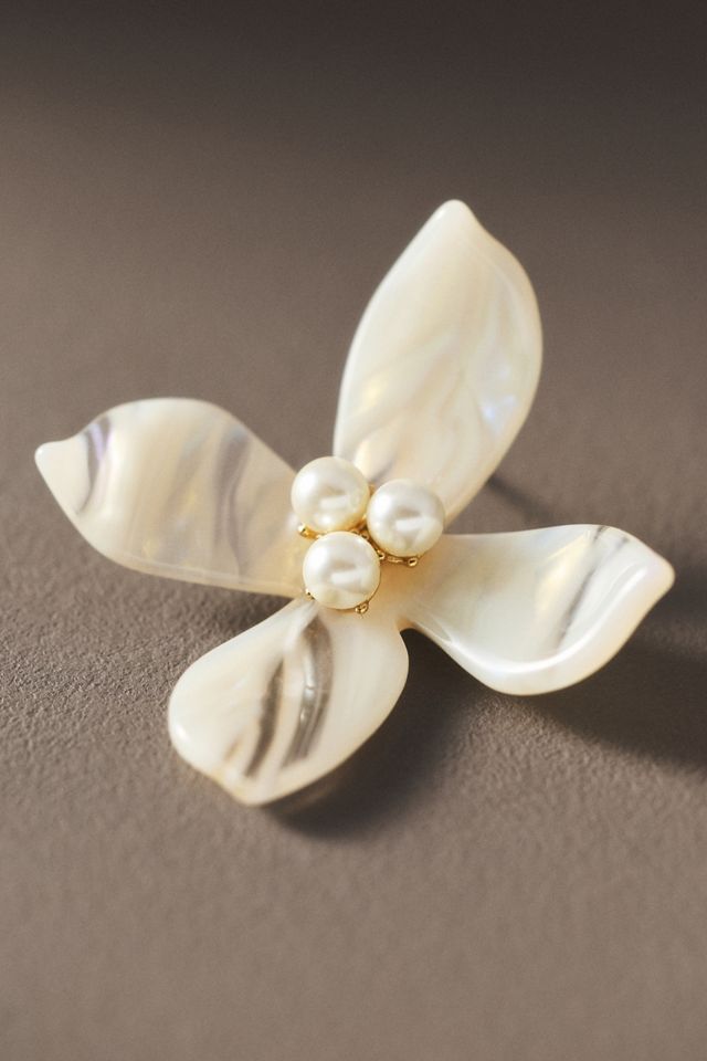 Lele Sadoughi Oleander Flower Earrings #1