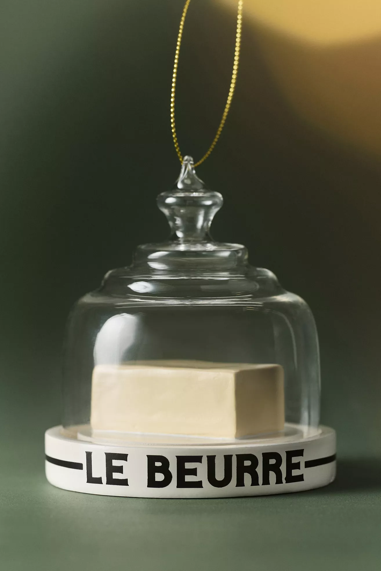 French Butter Glass Ornament