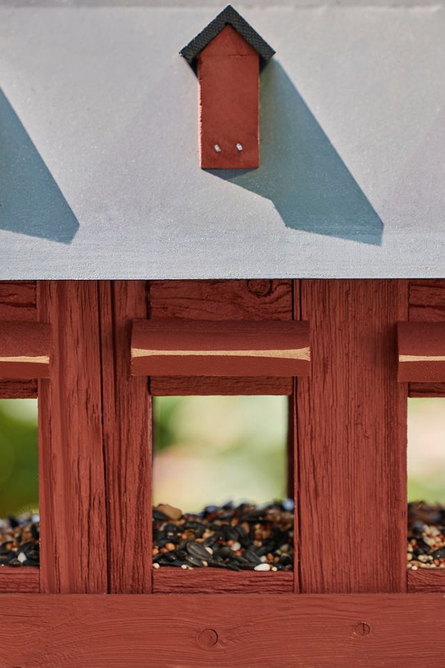 Covered Bridge Reclaimed Barn Wood Bird Feeder #3