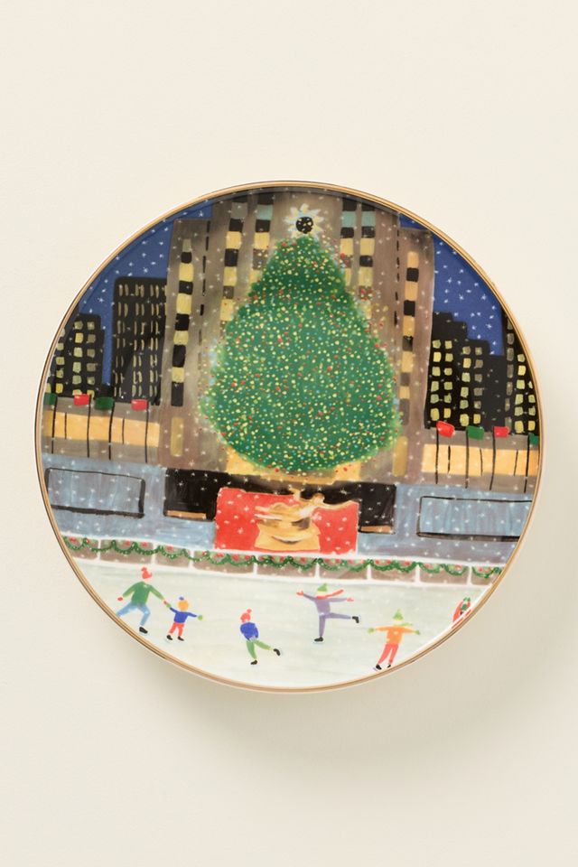 Holiday in the City New York Stoneware Dessert Plates, Set of 6 #5