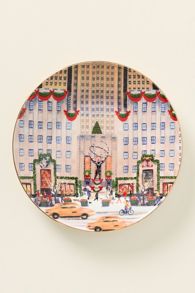 Holiday in the City New York Stoneware Dessert Plates, Set of 6 #6