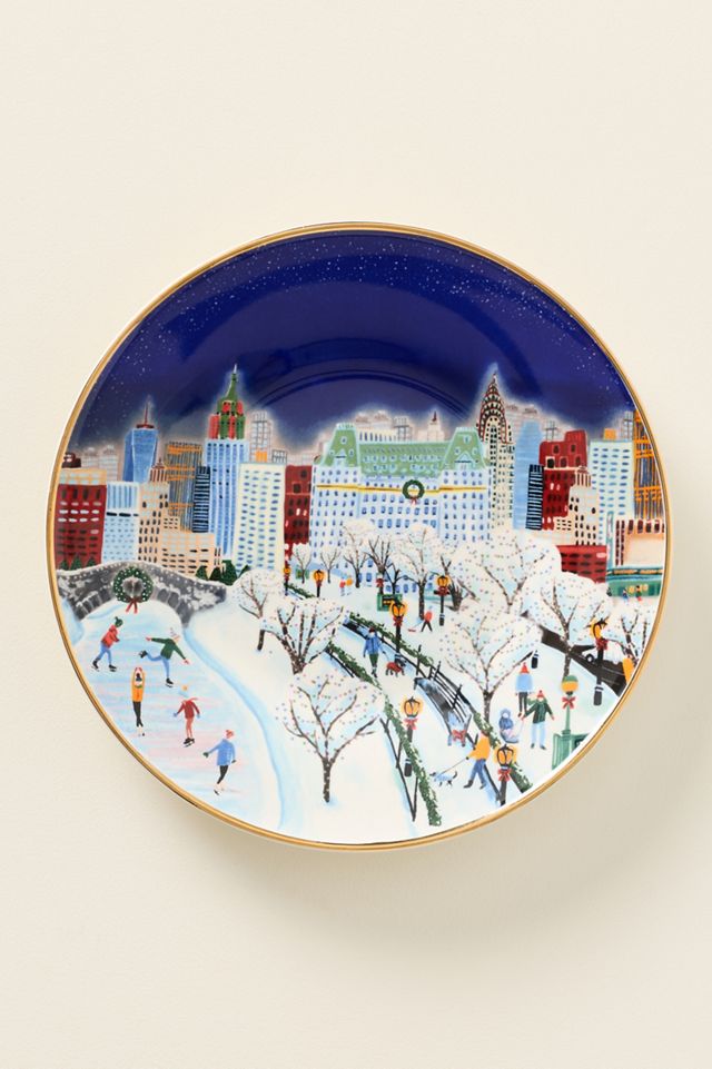 Holiday in the City New York Stoneware Dessert Plates, Set of 6 #8