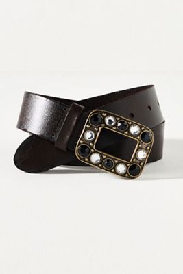 By Anthropologie Embellished Buckle Belt
