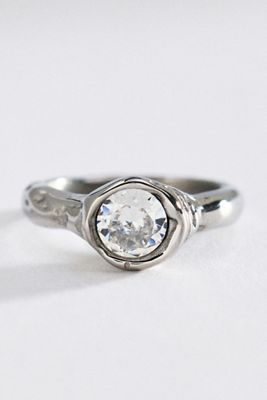 By Anthropologie Organic Bezel Cocktail Ring