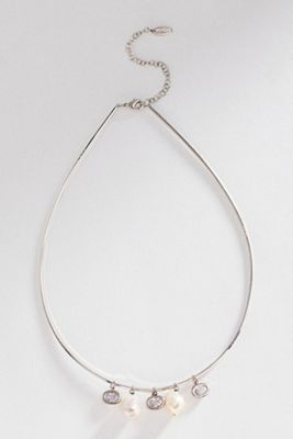 Mixed Pearl Collar Necklace
