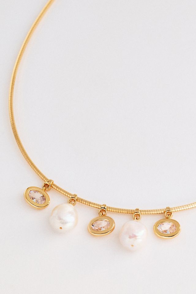 Mixed Pearl Collar Necklace #2