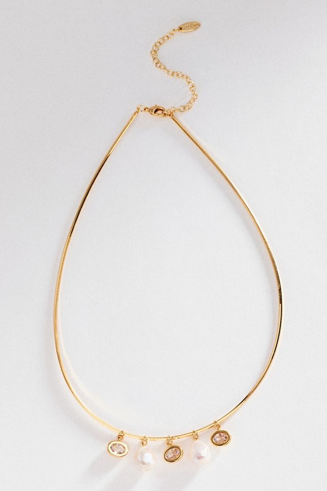 Mixed Pearl Collar Necklace #1