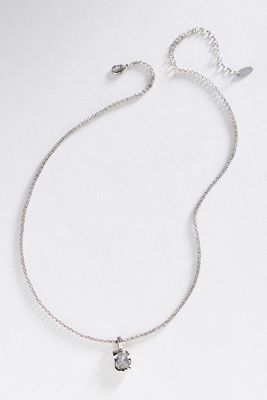 By Anthropologie Bezel Crystal Pendant Necklace