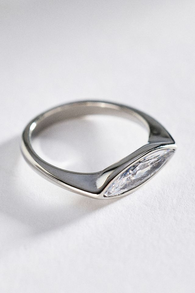 By Anthropologie Delicate Marquise Ring #1