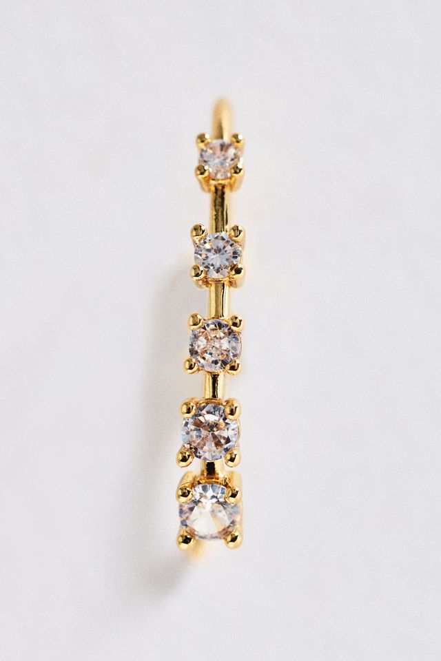 By Anthropologie Crystal Hook Earrings #1