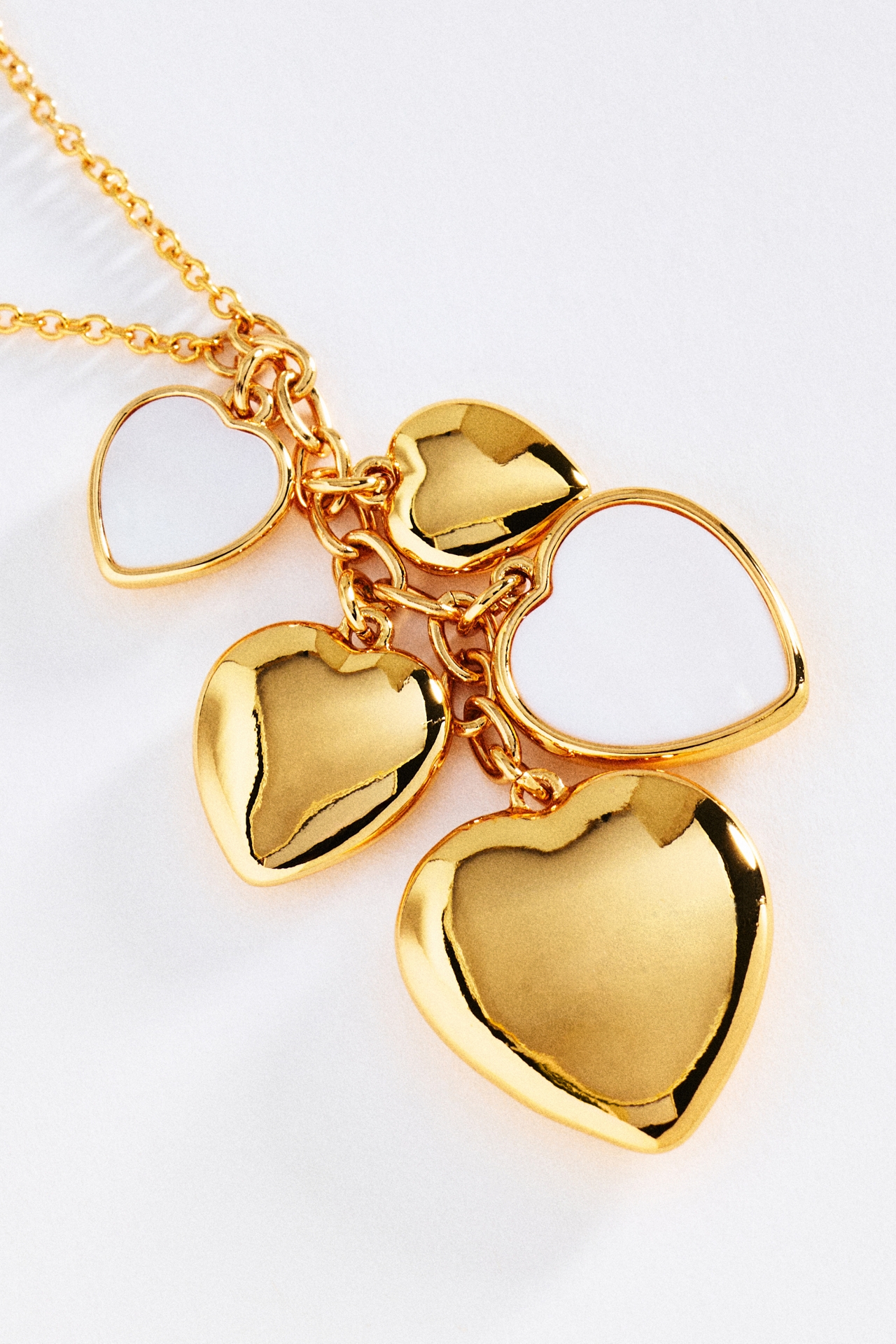 Heart Cluster Pendant Necklace