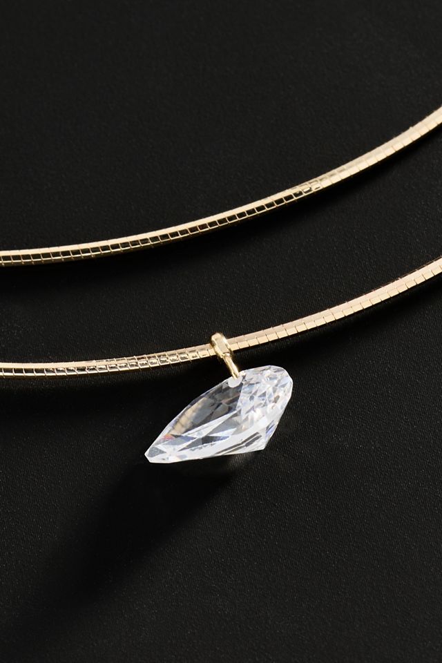 By Anthropologie Demi-Fine Layered Pendant Necklace #2