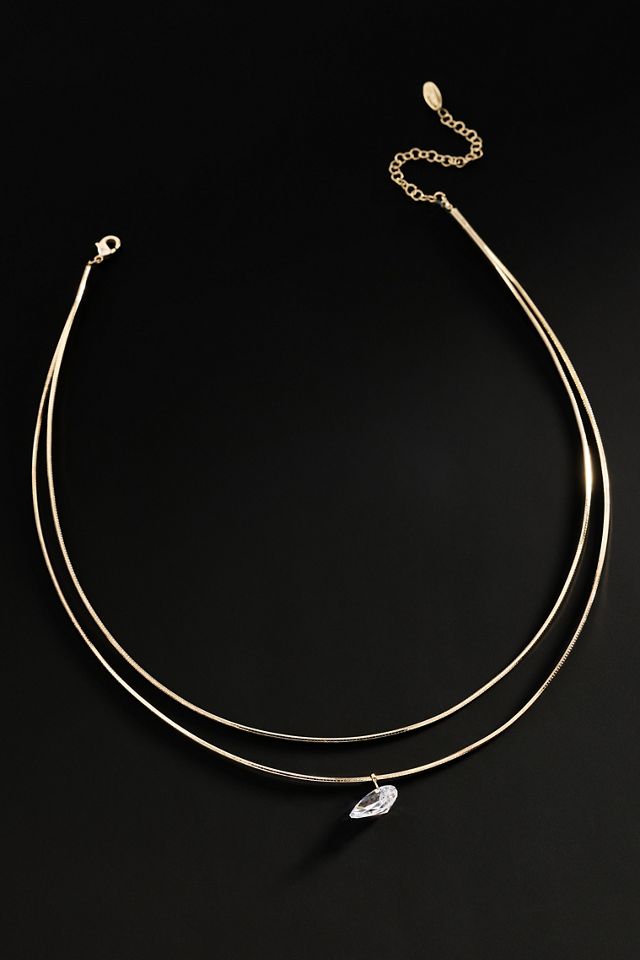 By Anthropologie Demi-Fine Layered Pendant Necklace #1