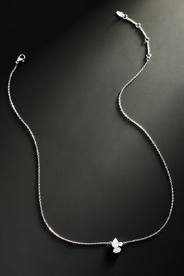 By Anthropologie Demi-Fine Clustered Crystal Necklace