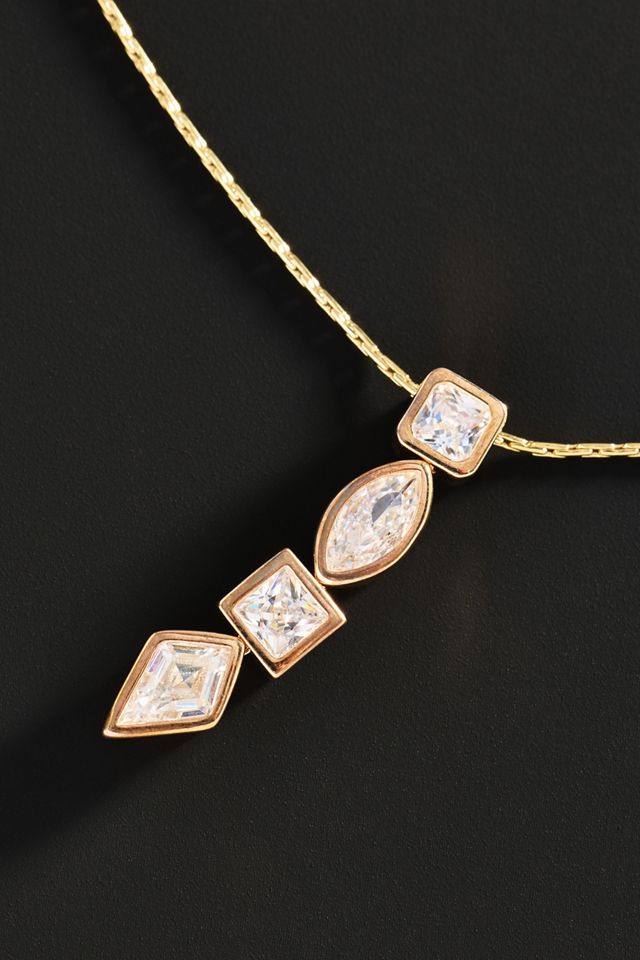 By Anthropologie Demi-Fine Delicate Pendant Necklace #1
