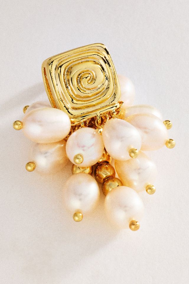 Luv AJ The Seychelles Pearl Statement Stud Earrings #1