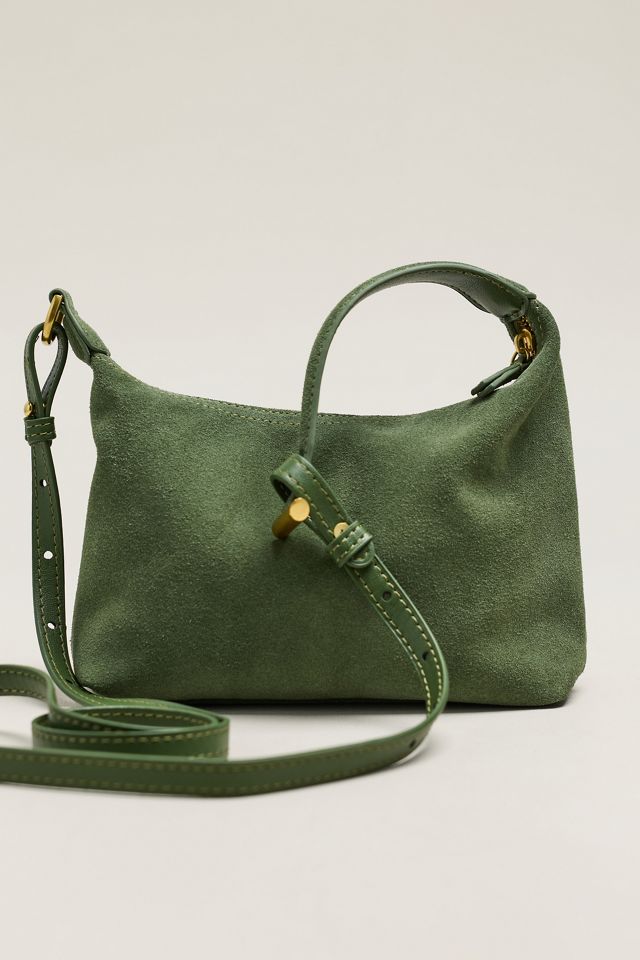 By Anthropologie Suede Mini Satchel #1