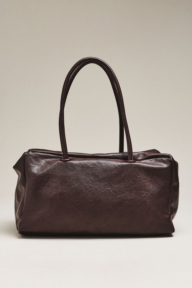 By Anthropologie Slouchy Faux Leather Tote Bag #1