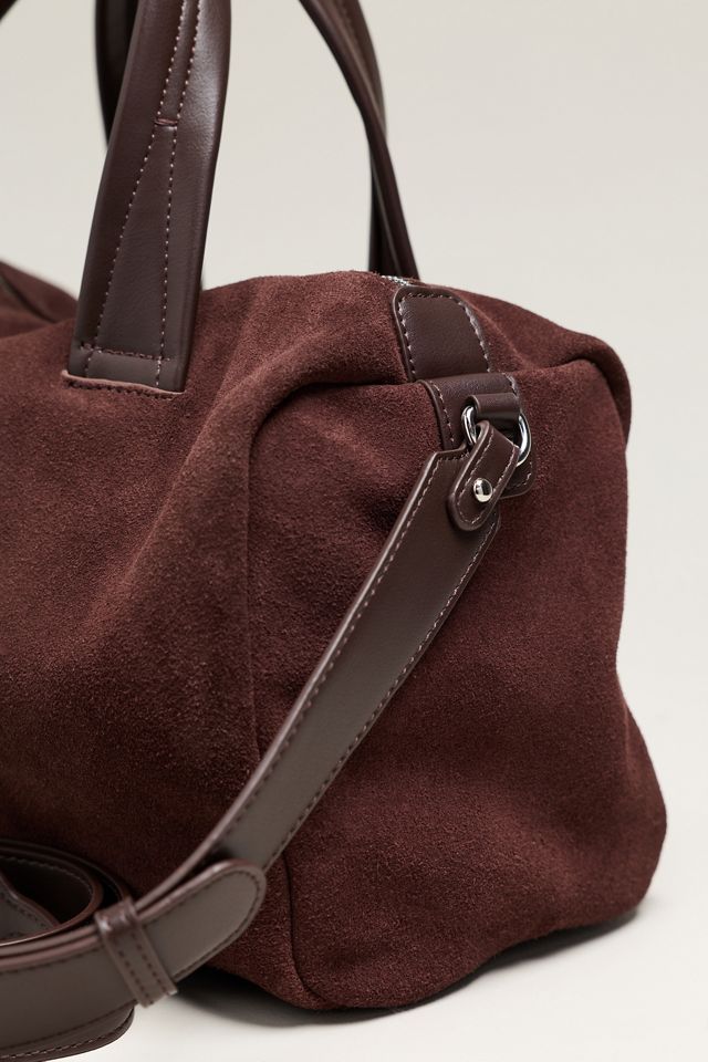 By Anthropologie Suede Bowler Bag #4