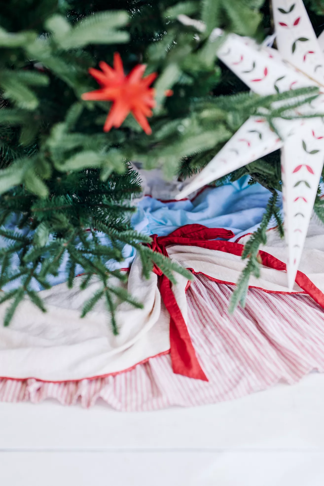 Terrain Draped Cotton Tree Skirt - thumbnail 4