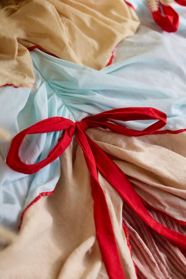 Draped Cotton Tree Skirt #1