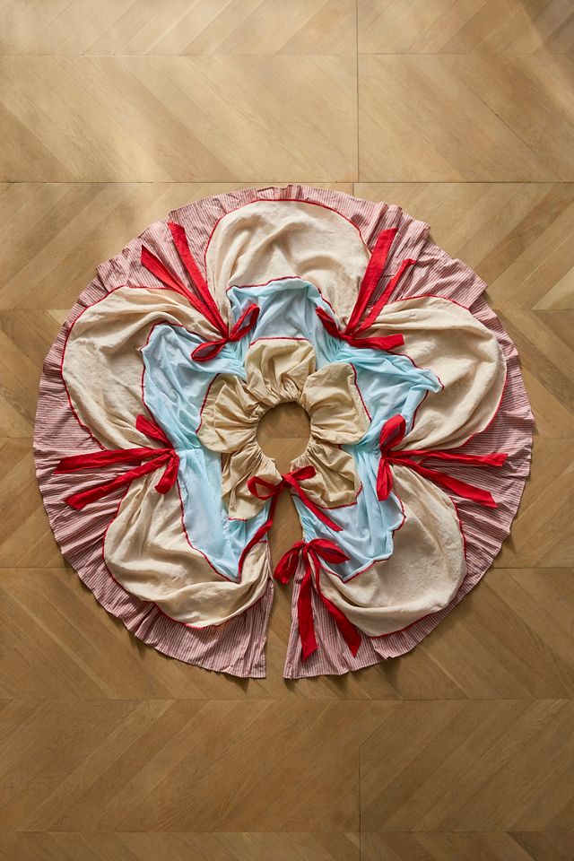 Draped Cotton Tree Skirt #2