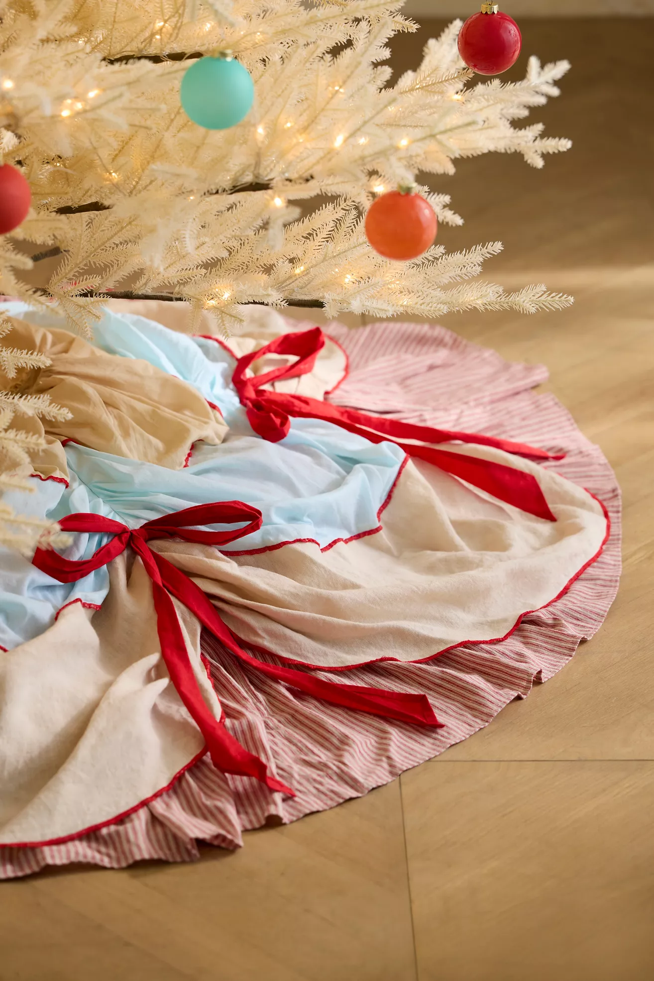 Terrain Draped Cotton Tree Skirt