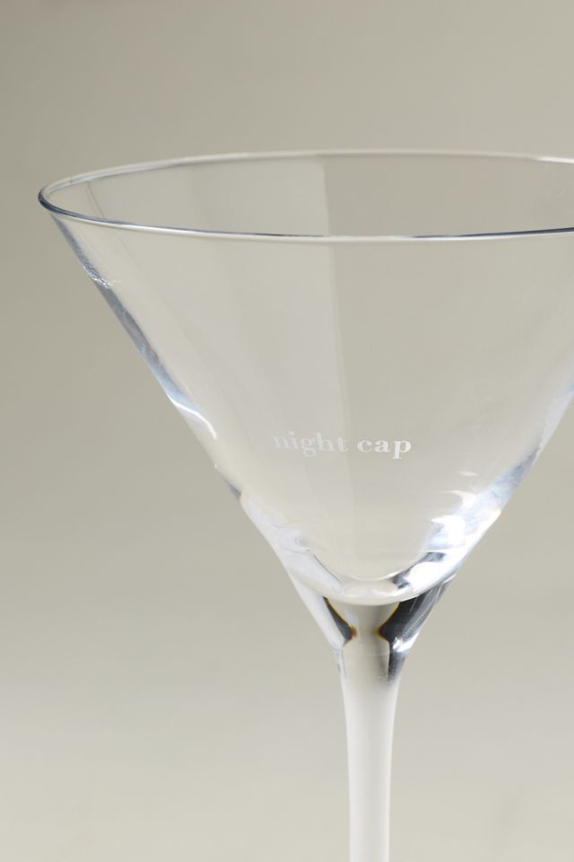 After Hours "Night Cap" Frosted Martini Glass #2