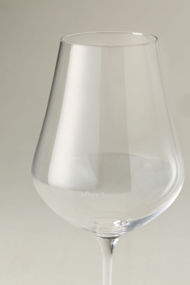 After Hours Frosted Wine Glass #2