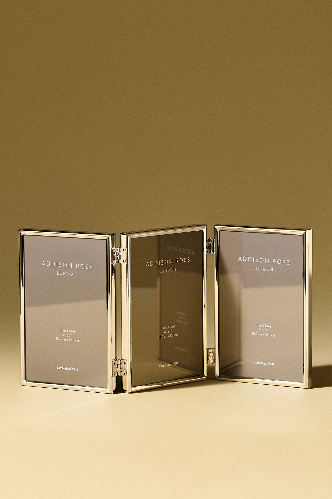 Addison Ross Triple Frame - Gold - 4 X 6, Assorted