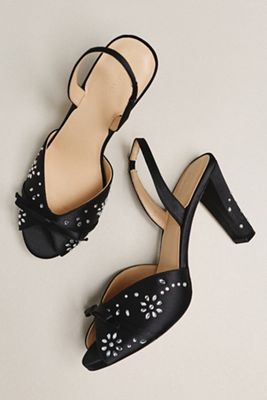 Tacones de Cristal con Tira Trasera Maeve
