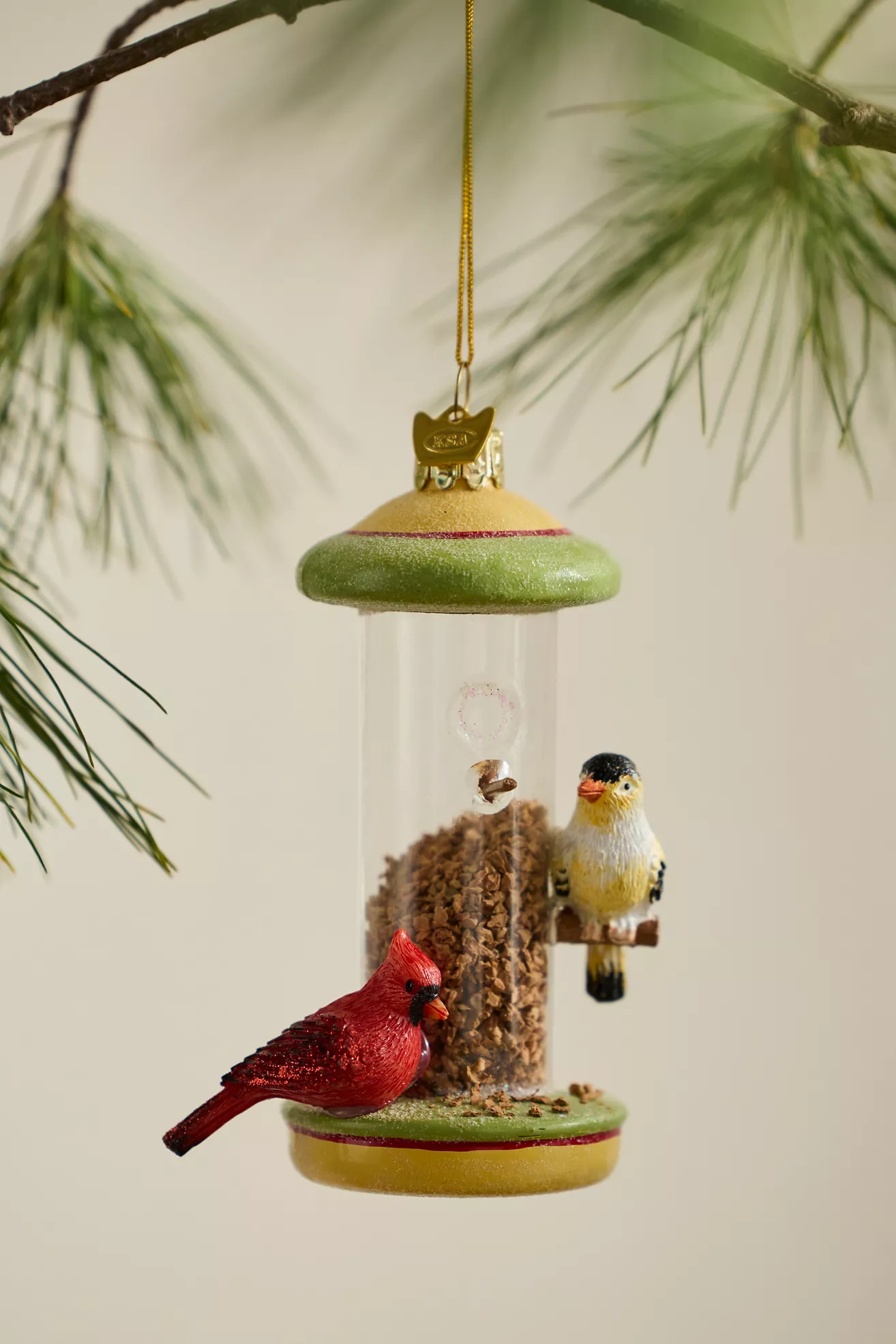 Terrain Bird Feeder Glass Ornament