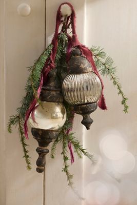 Terrain Wood + Glass Finial Ornament