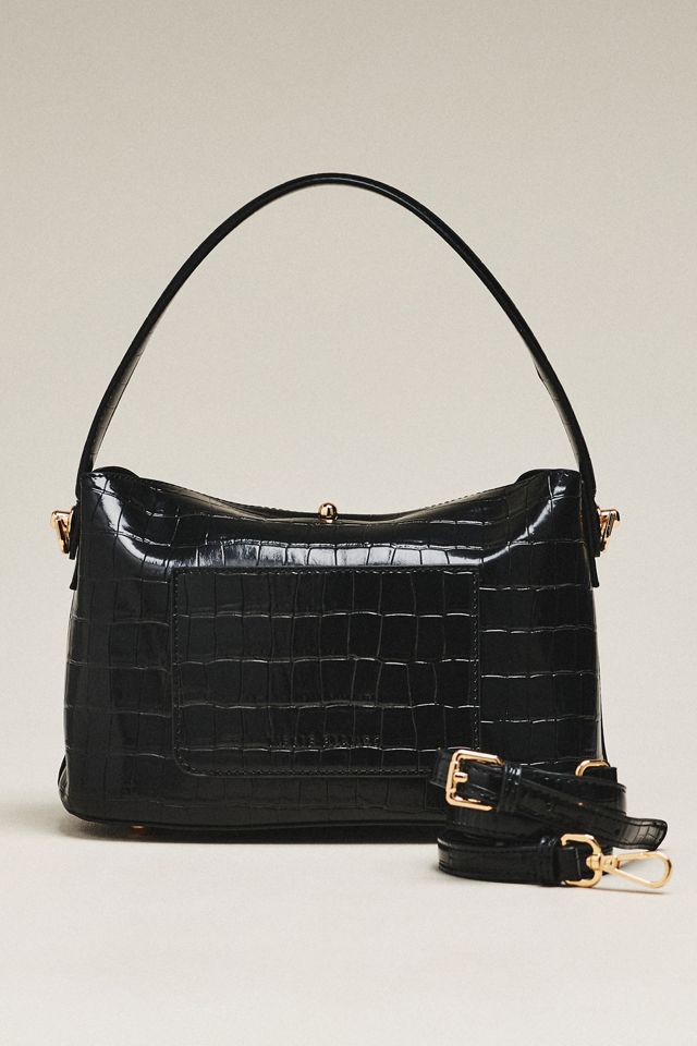 Melie Bianco Lana Croc Crossbody Bag #1