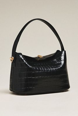 Melie Bianco Lana Croc Crossbody Bag