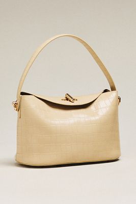 Melie Bianco Lana Croc Crossbody Bag