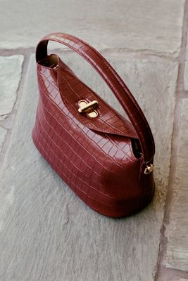 Melie Bianco Lana Croc Crossbody Bag