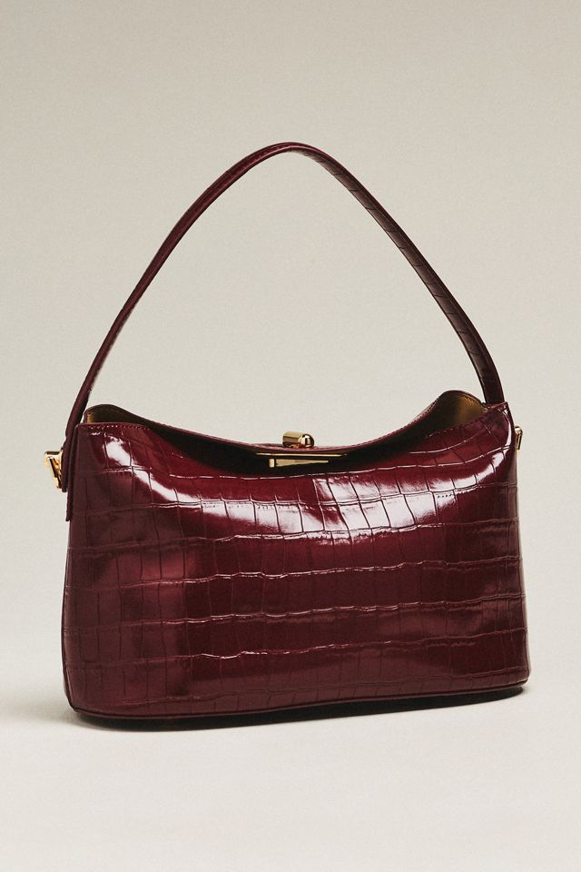 Melie Bianco Lana Croc Crossbody Bag #1