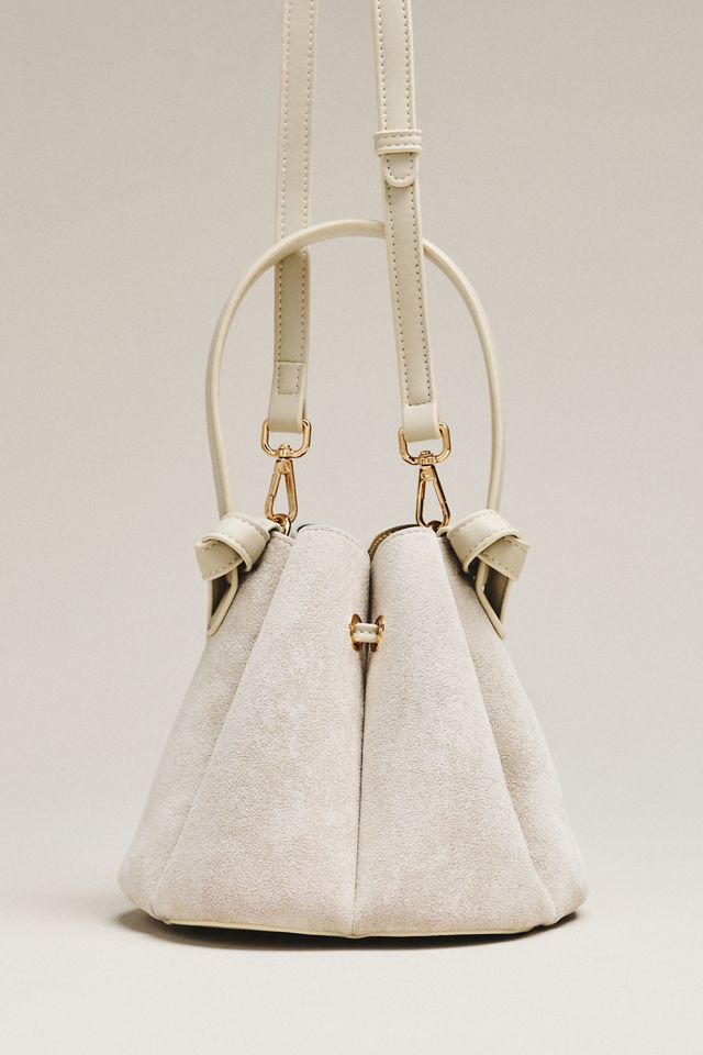 Melie Bianco Laguna Cinched Mini Faux-Suede Bucket Bag #1