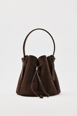 Laguna Faux Suede Mini Bucket Bag