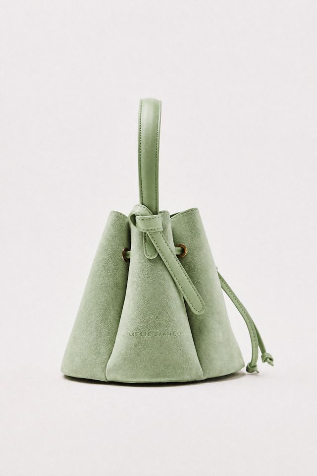 Melie Bianco Laguna Cinched Mini Faux-Suede Bucket Bag #2