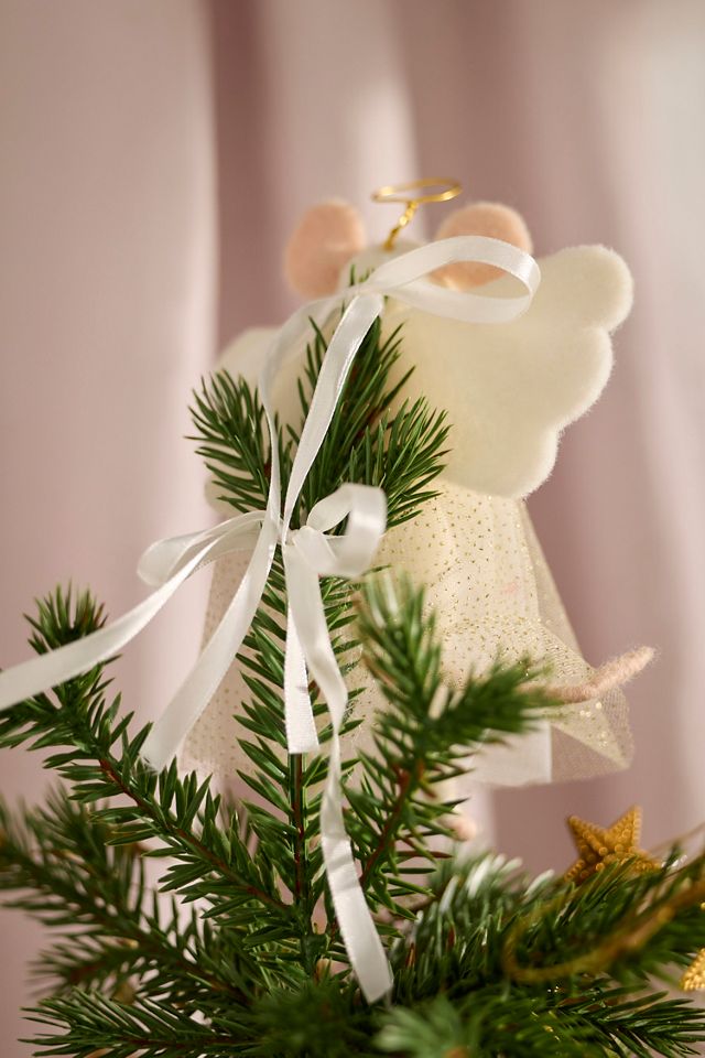 Angel Mouse Felt Critter Tree Topper #1