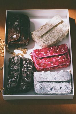 Maeve Fiona Mini Sequined Bag