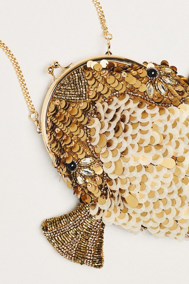 Maeve Sequin Beaded Fish Coin Purse #2
