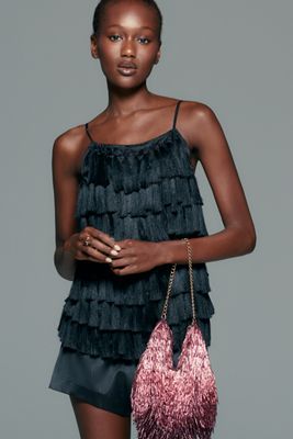 Maeve Beaded Fringe Bag