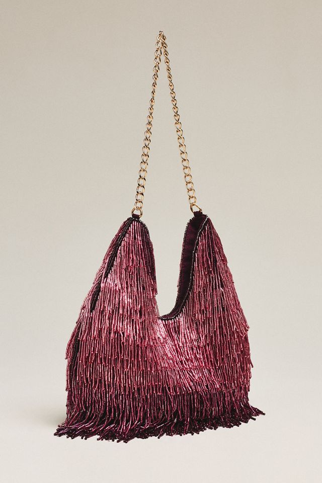 Maeve Beaded Fringe Bag #2