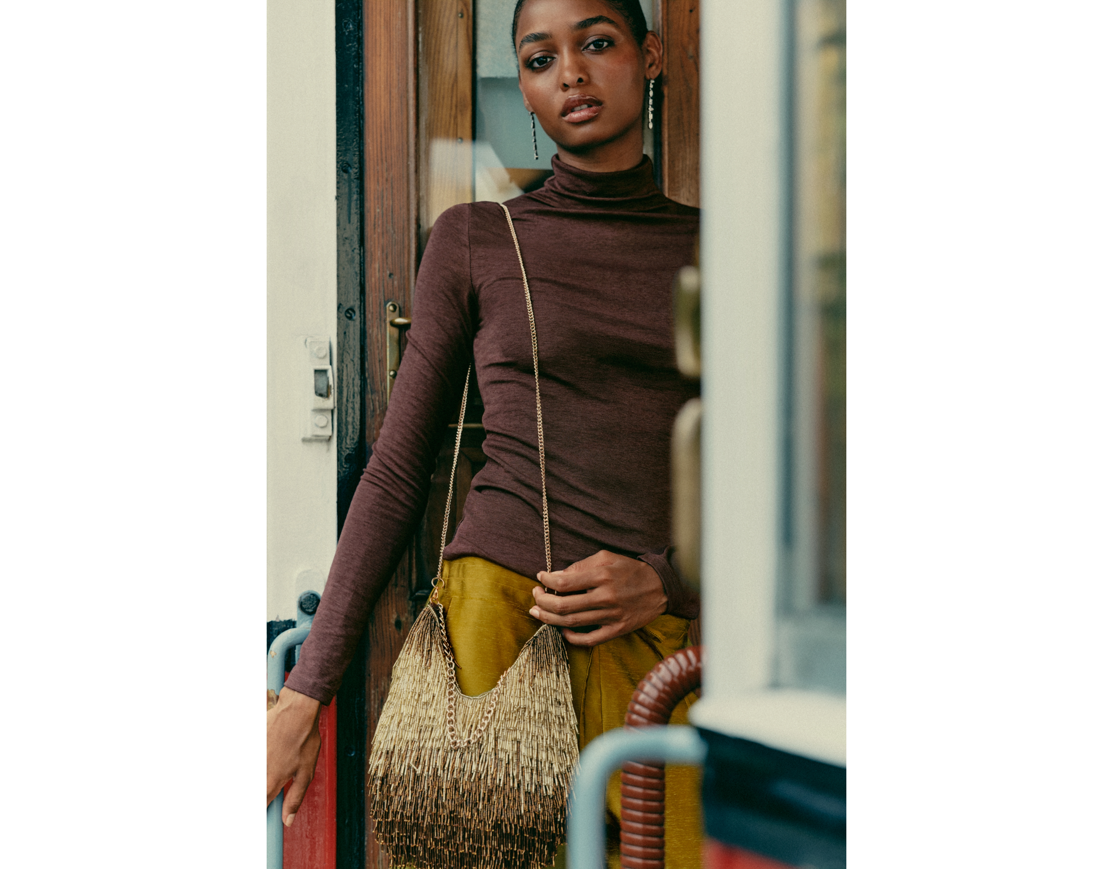 Maeve Beaded Fringe Bag