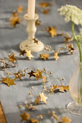 Golden Stars Beaded Garland